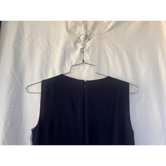 BCBGMaxazria Haley Layered Shift Dress Size 0 Mod Sleeveless Colorblock Career - Picture 5 of 7